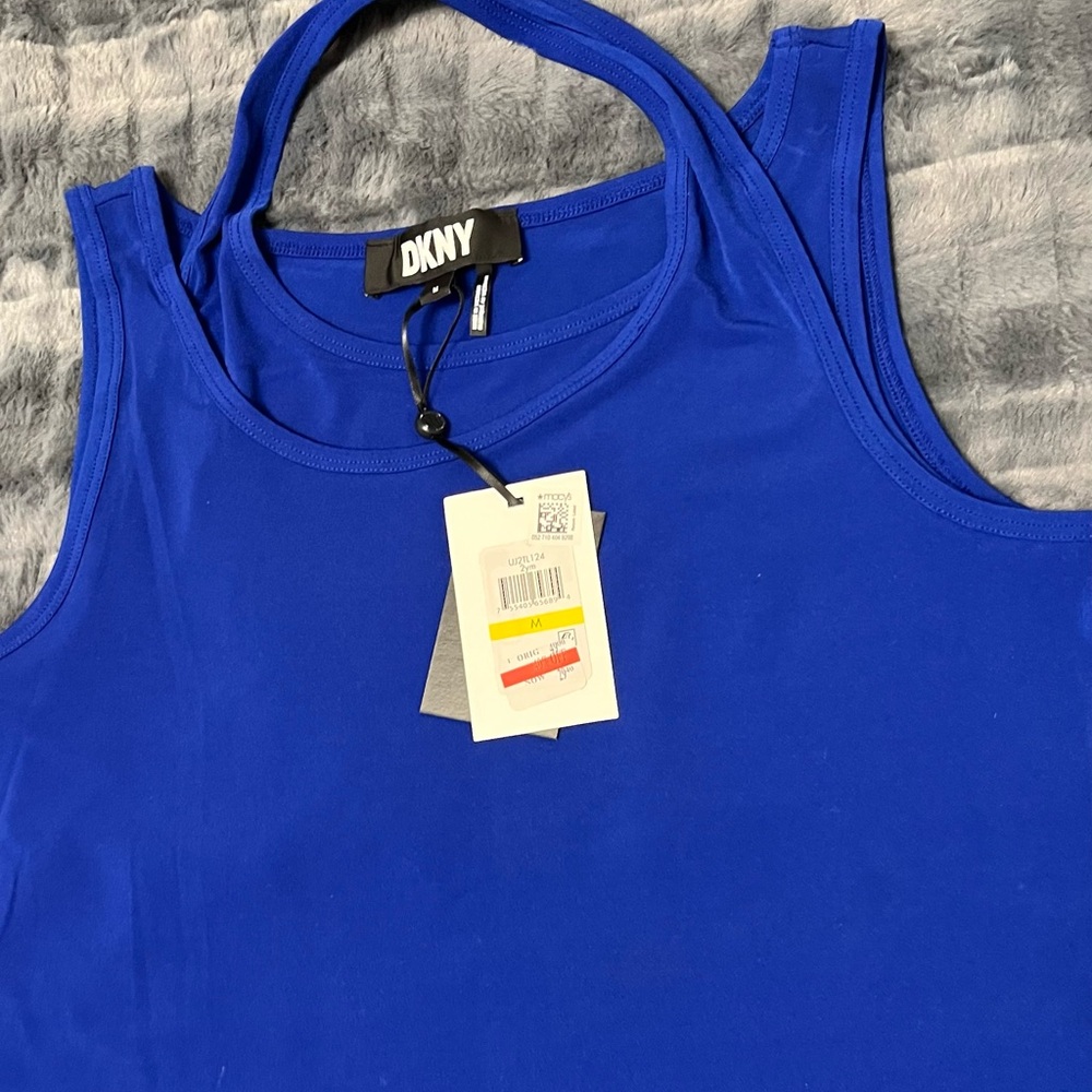 DKNY Women's Medium Blue Tank Top NWT